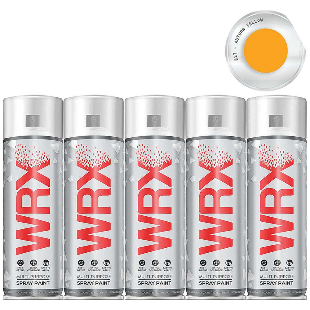 5X WRX Autumn Yellow Spray Paint 400ml Spray Paint