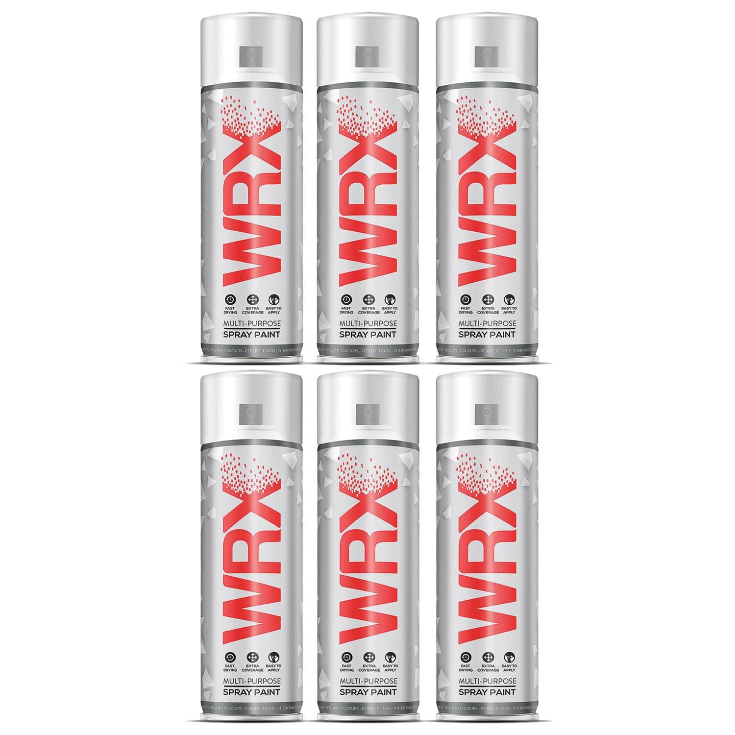 6X WRX Black Grey Spray Paints 400ml Technical Spray