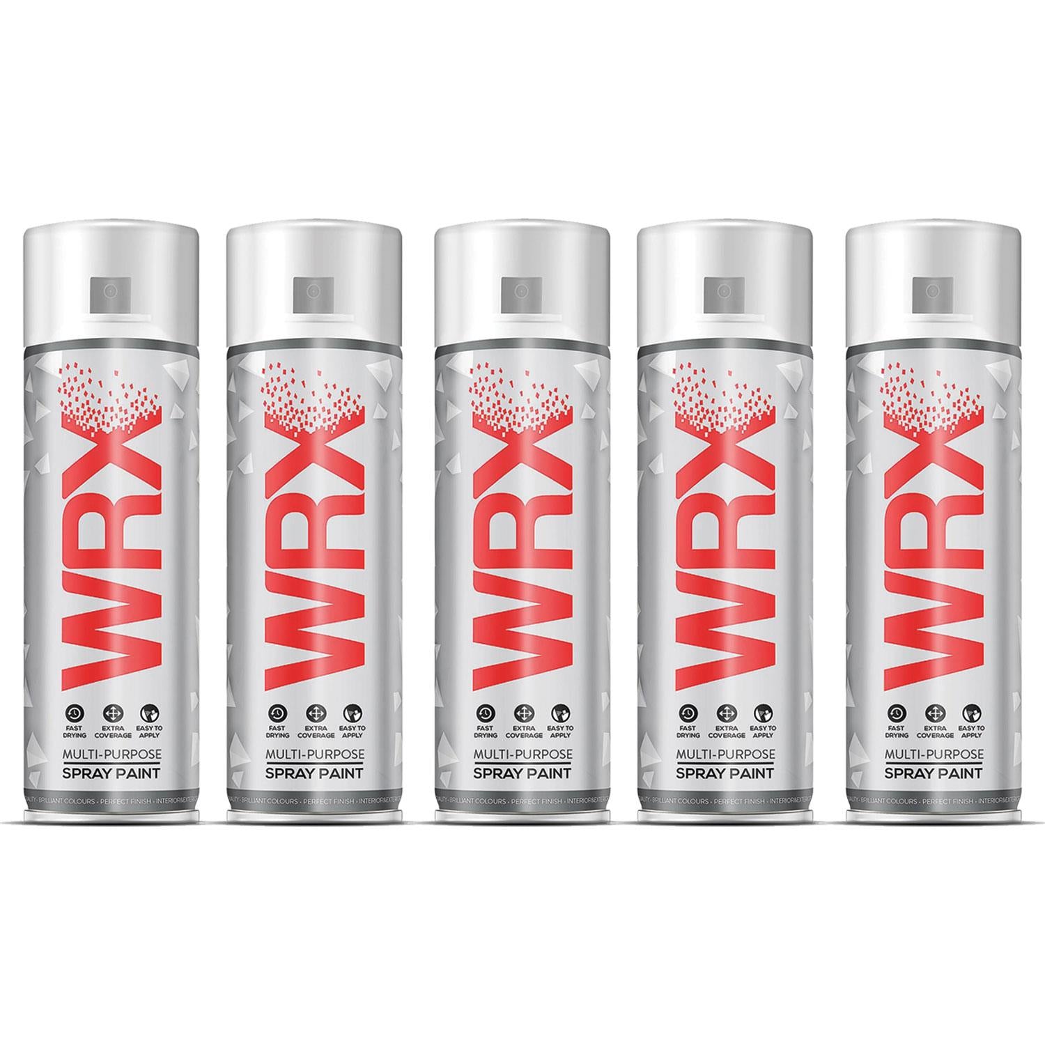 5X WRX Traffic Black Spray Paints 400ml Technical Spray