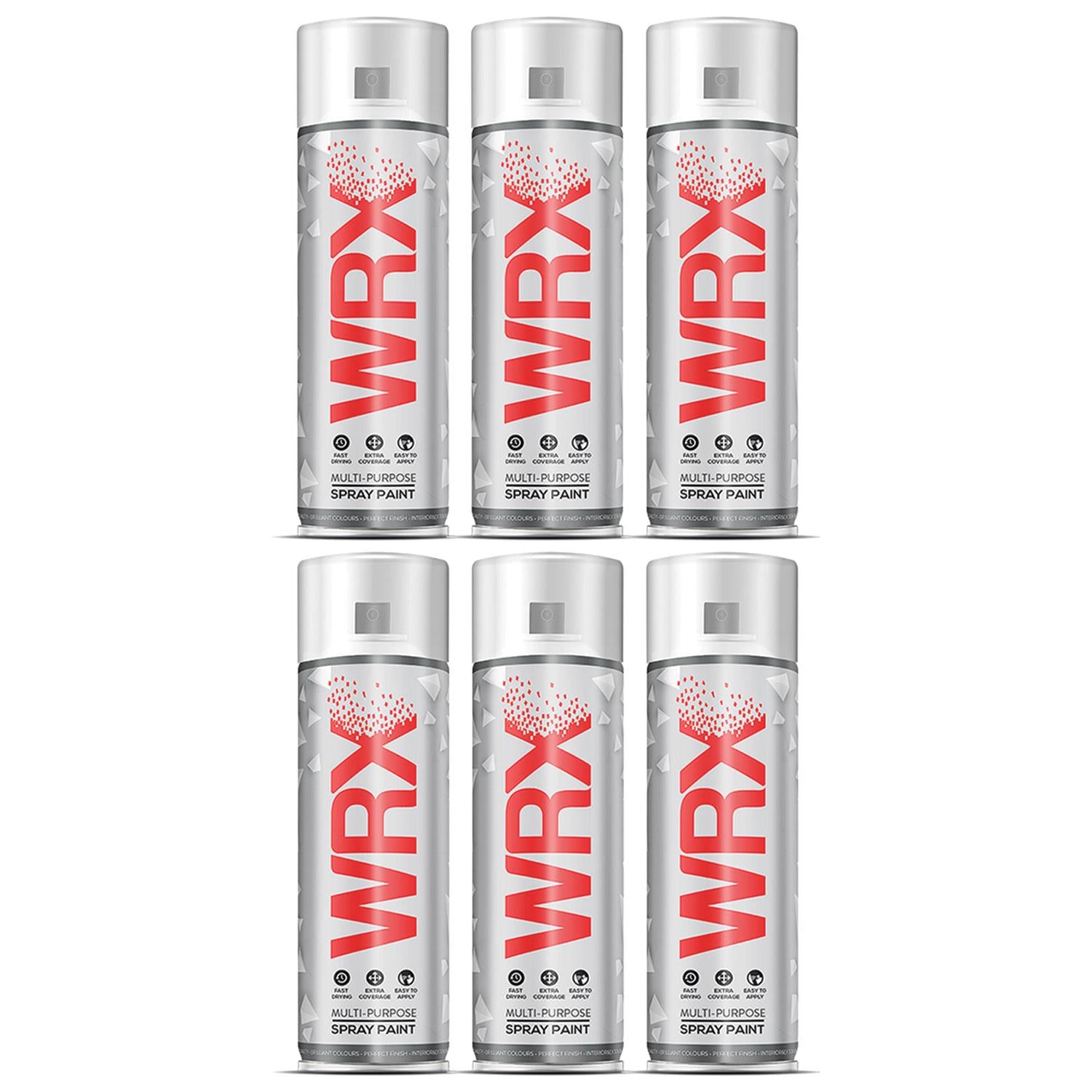6X WRX Black Surface Primer Spray Paints 400ml Technical Spray