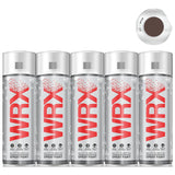 5X WRX Flat Brown Acrylic Spray Paint 400ml Spray Paint