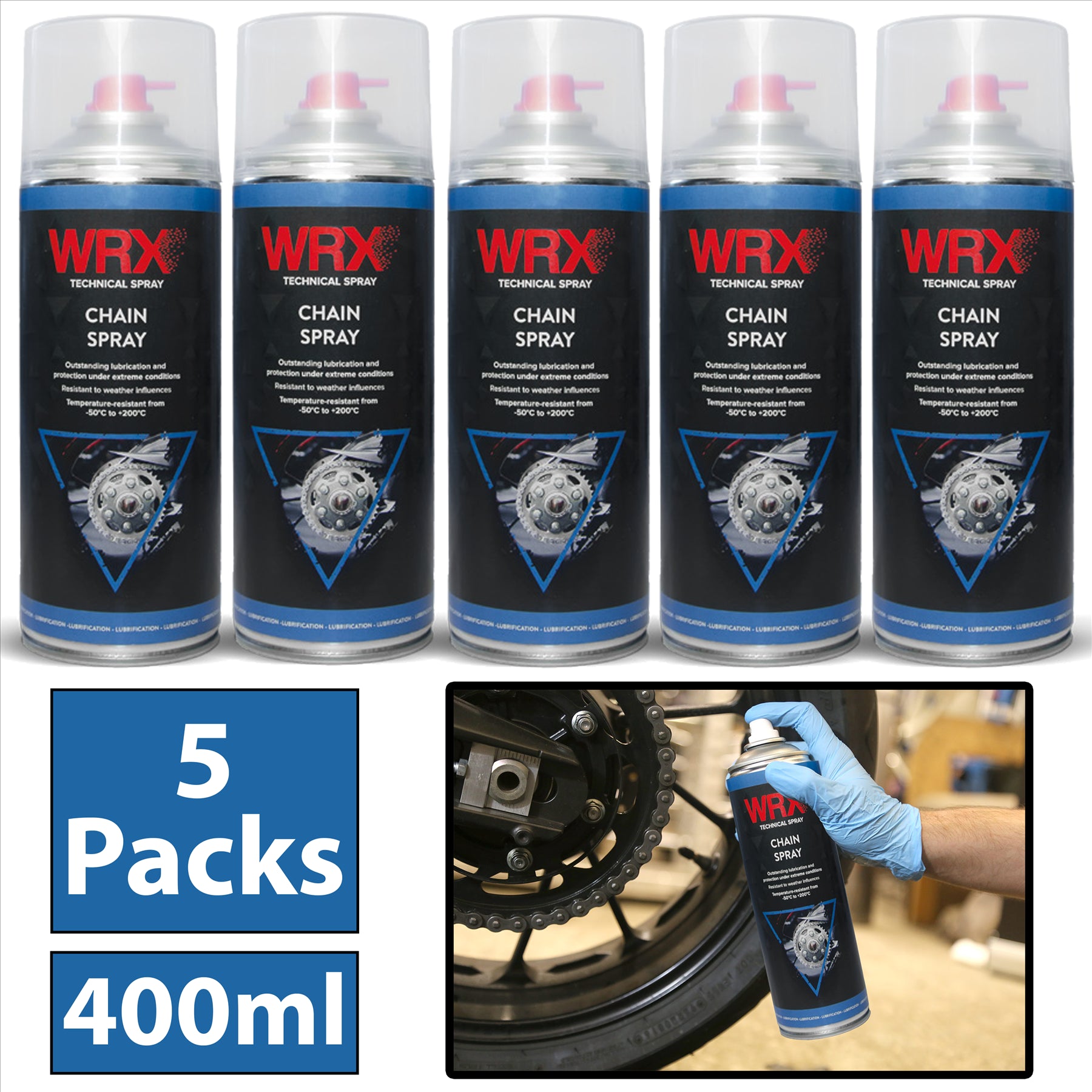 5X WRX Chain Spray 400ml Technical Spray