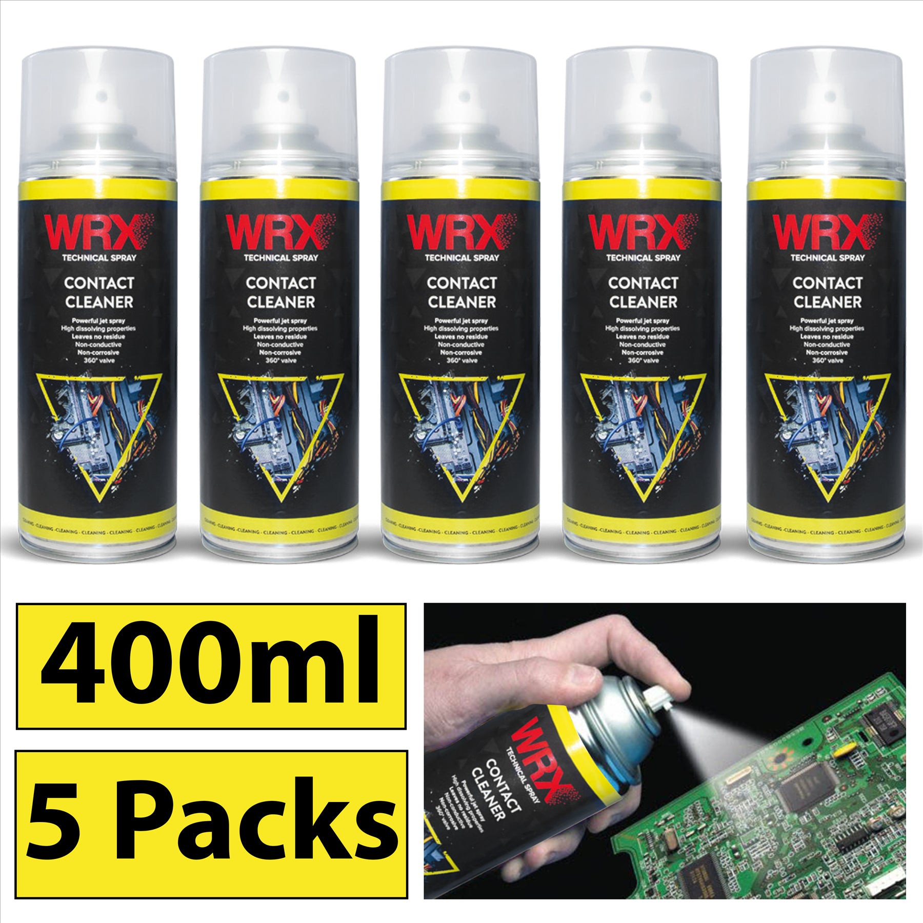 5X WRX Contact Cleaner Spray 400ml Technical Spray