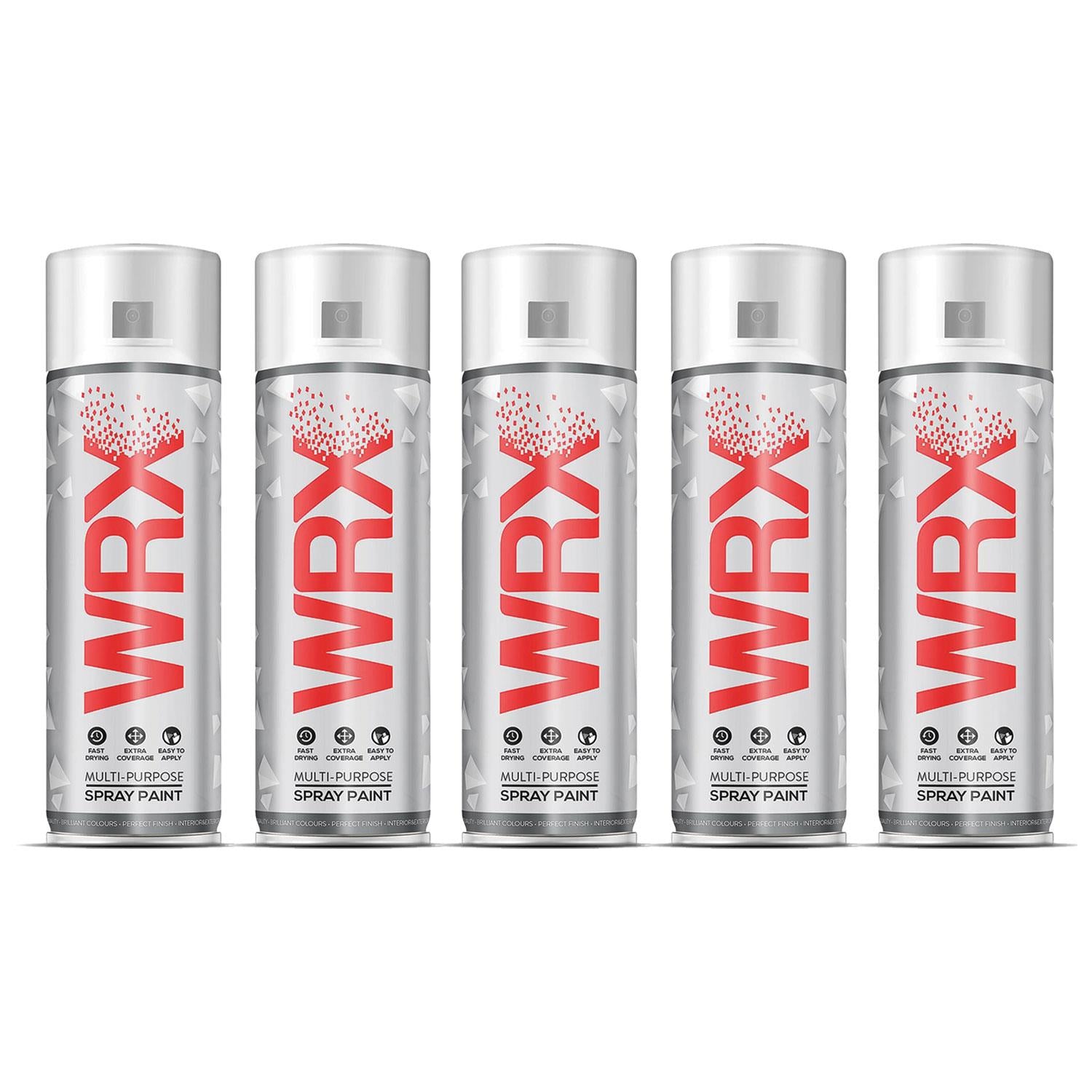 5X WRX Diamond Black Spray Paints 400ml Technical Spray
