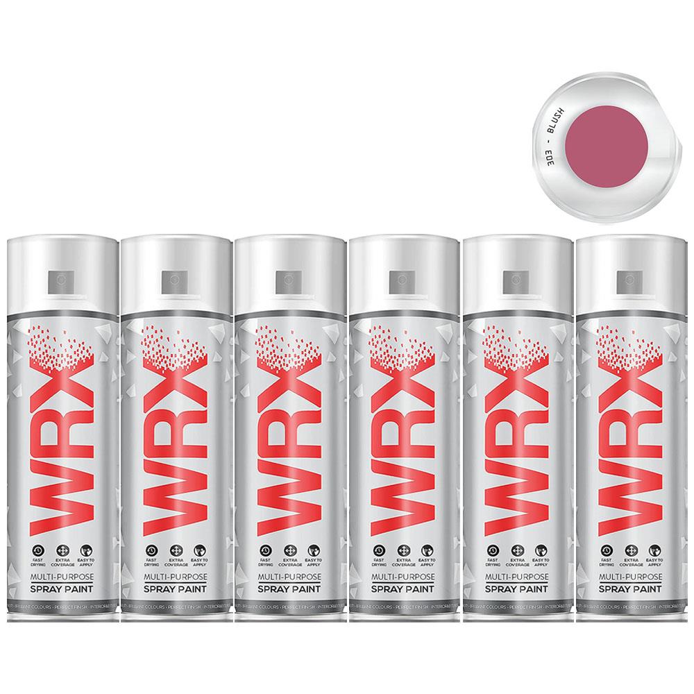 6X WRX Flat Blush Acrylic Spray Paint 400ml Spray Paint