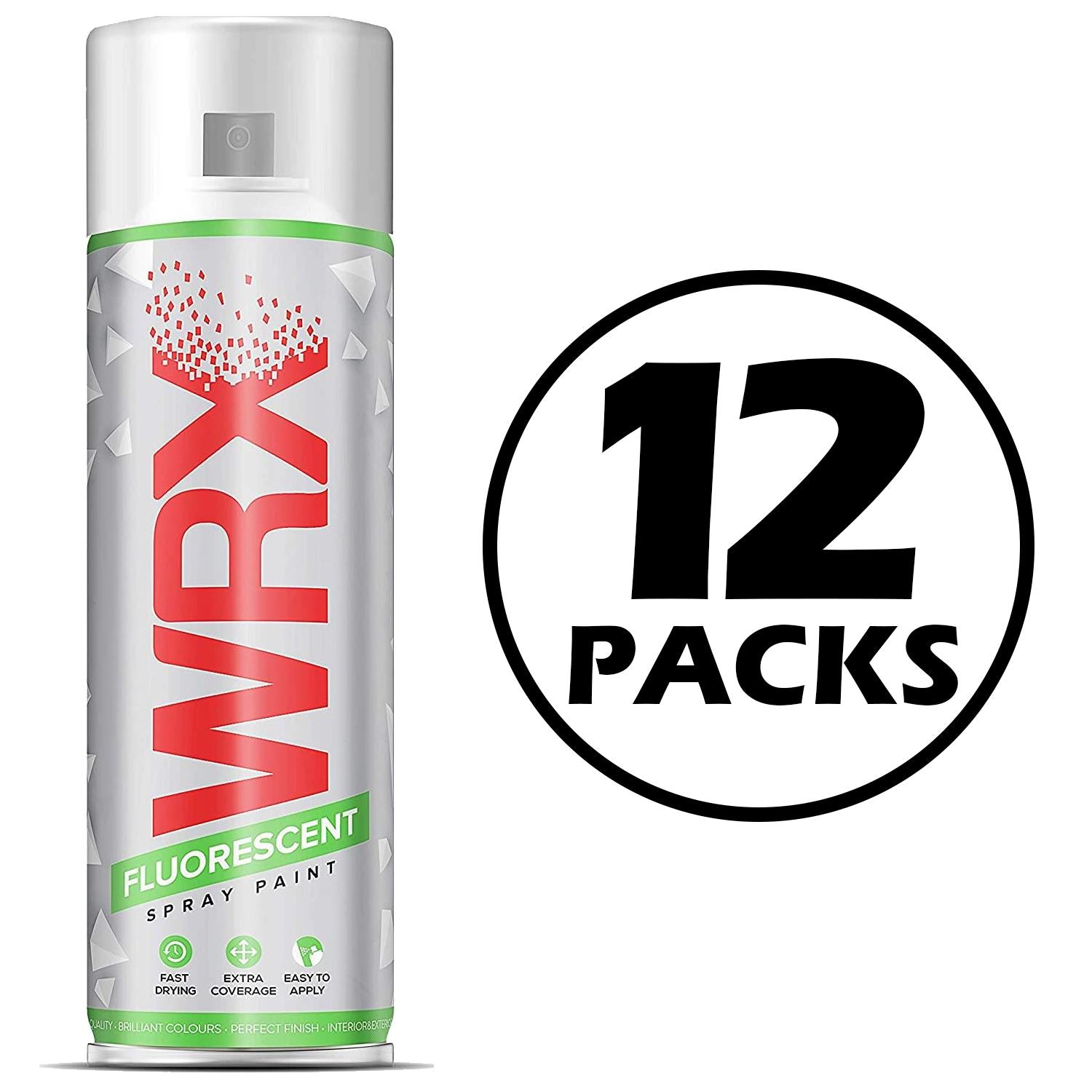 12X WRX Fluorescent Dark Orange Spray Paint 400ml Spray Paint
