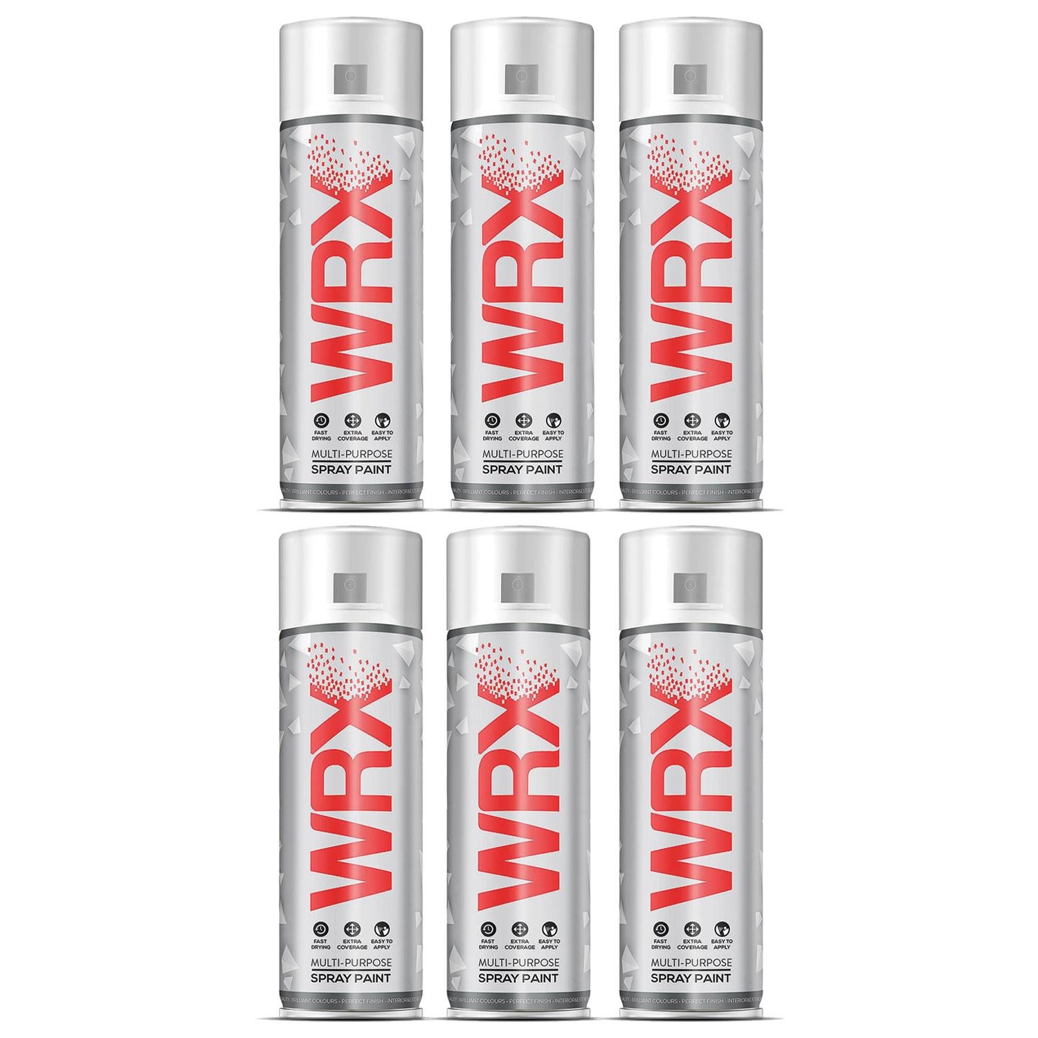 6X WRX Grey Primer Spray Paints 400ml Technical Spray