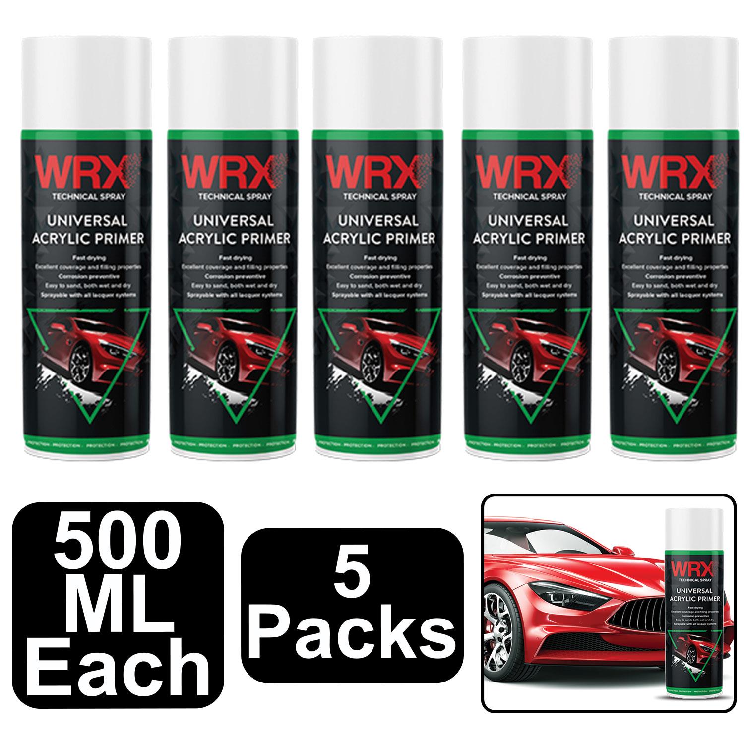 5X WRX Universal Primer Grey Spray 500ml Technical Spray