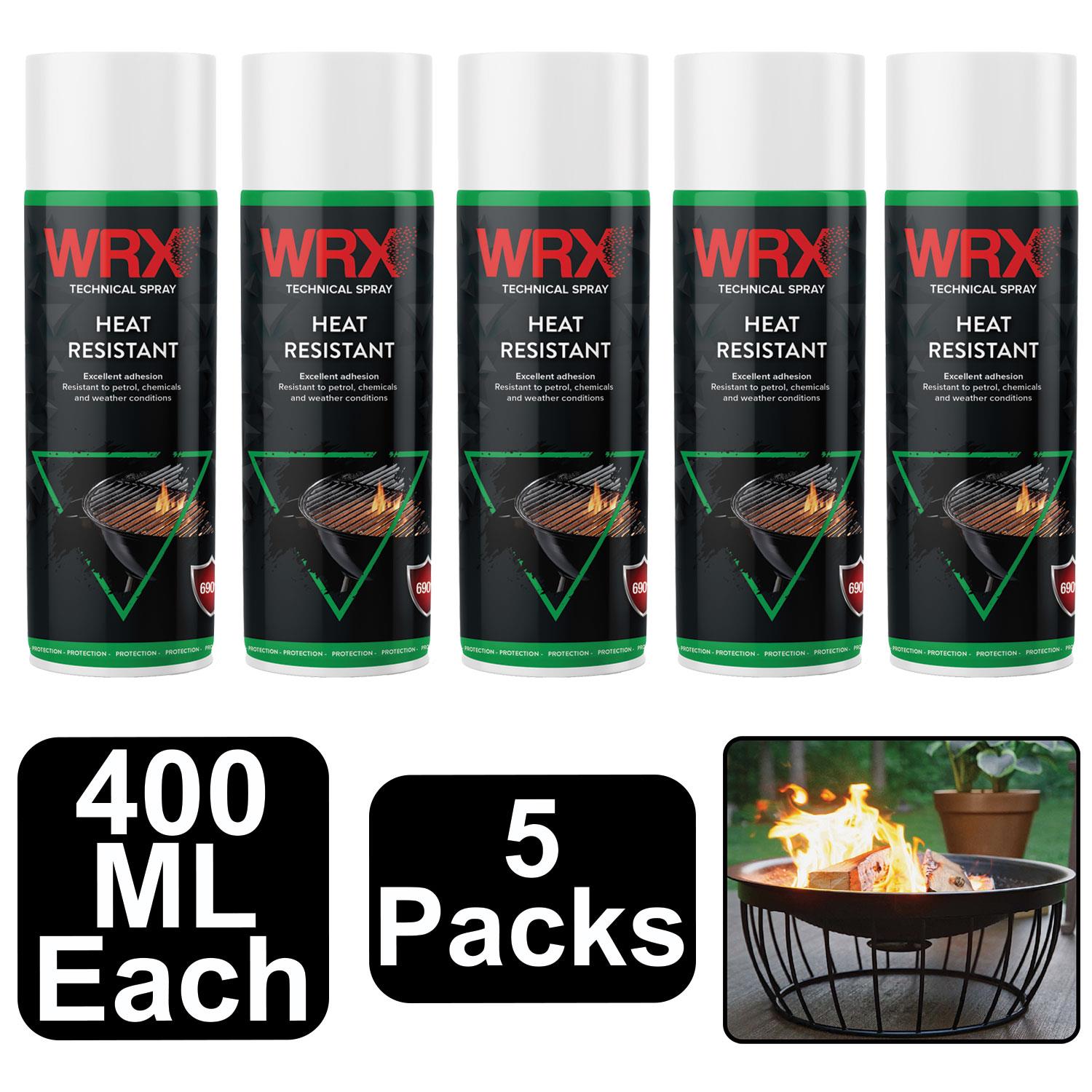 5X WRX Heat Resistant Black Spray 400ml Technical Spray