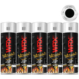 5X WRX Matt Black High Temperatures Bbq & Stove Spray Paint 400ml Spray Paint