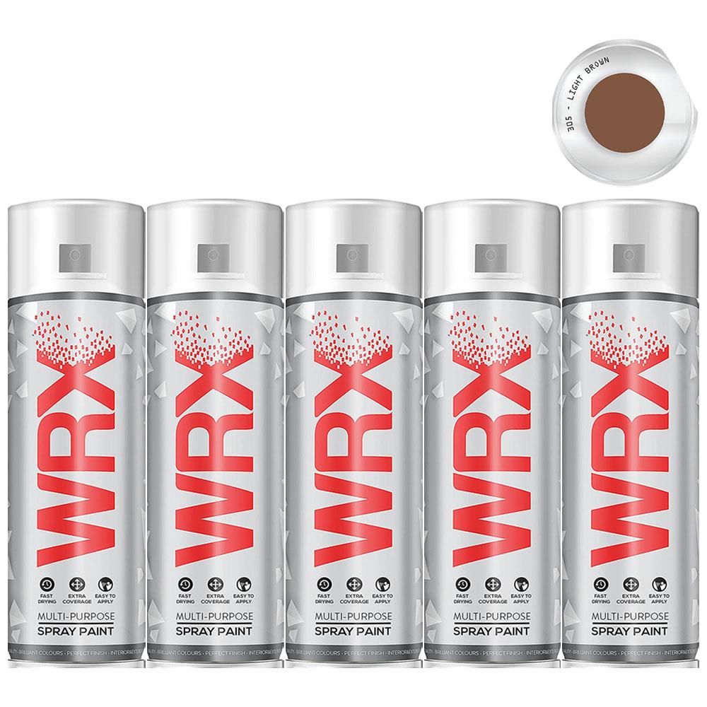5X WRX Light Brown Spray Paint 400ml Spray Paint