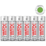 6X WRX Flat Light Green Spray Paint 400ml Spray Paint