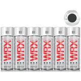6X WRX Matt Black Spray Paint 400ml Spray Paint