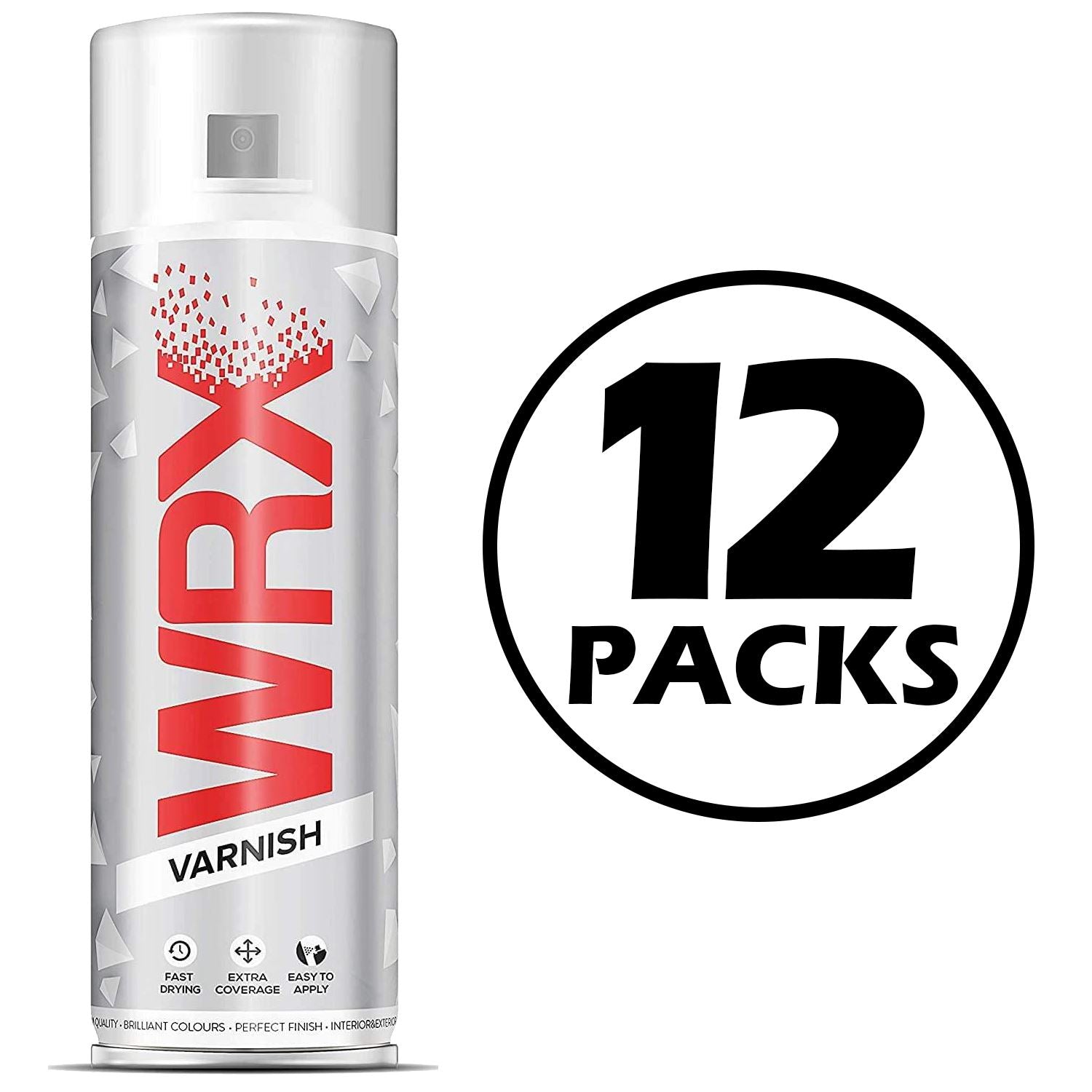 12X WRX Matt Varnish Spray Paint 400ml Spray Paint