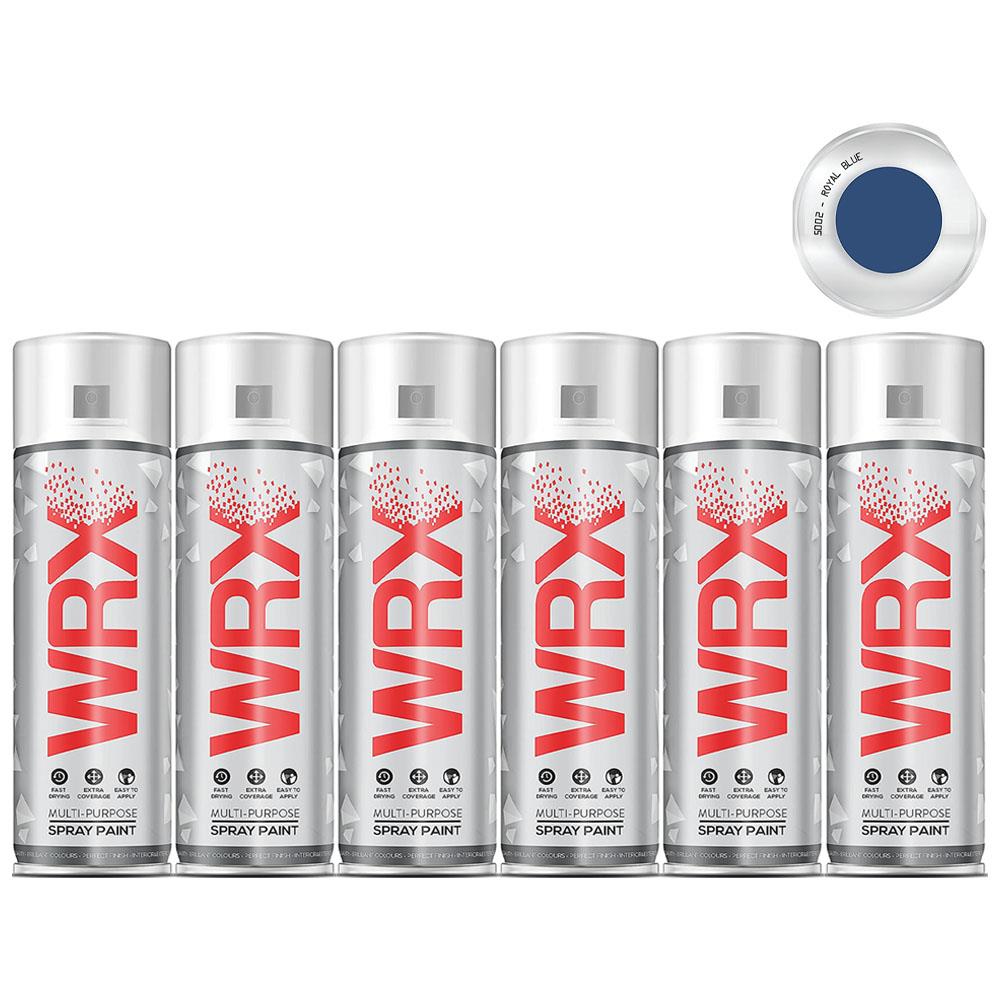 6X WRX Royal Blue Spray Paint 400ml Spray Paint