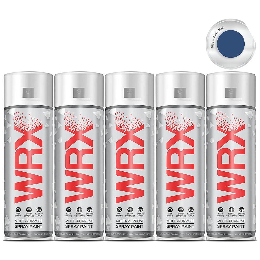 5X WRX Royal Blue Spray Paint 400ml Spray Paint