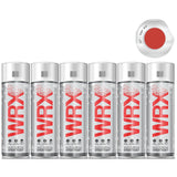 6X WRX Flat Ruby Red Spray Paint 400ml Spray Paint