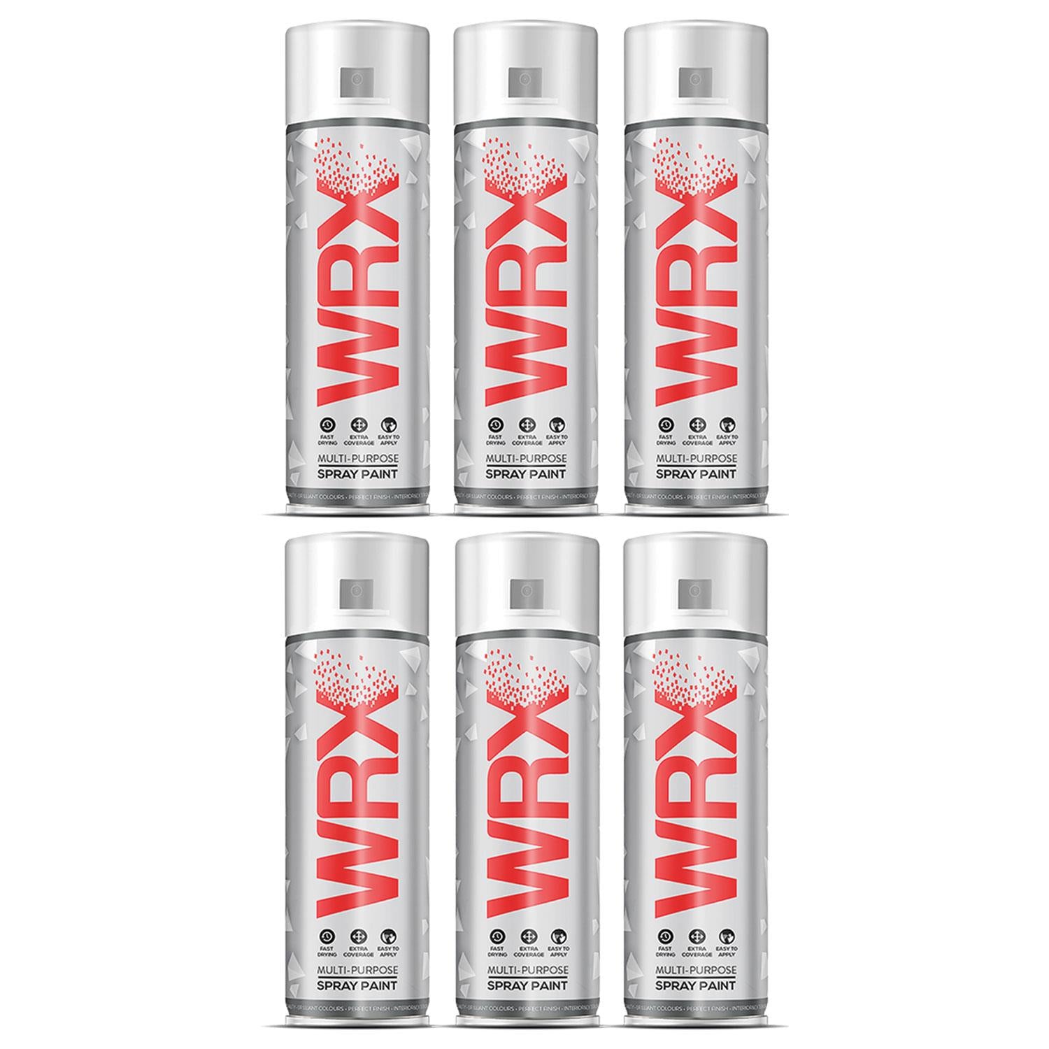 6X WRX White Surface Primer Spray Paints 400ml Technical Spray
