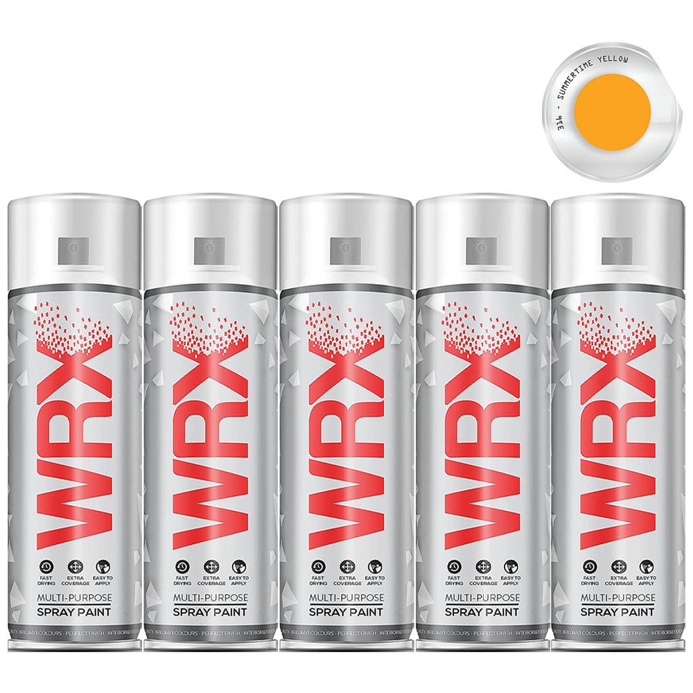 5X WRX Summertime Yellow Spray Paint 400ml Spray Paint