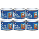 6X Yacht Varnish Gloss 180ml Tin Paint