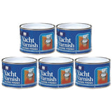 5X Yacht Varnish Gloss 180ml Tin Paint