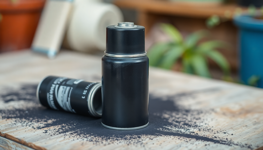 black spray paint