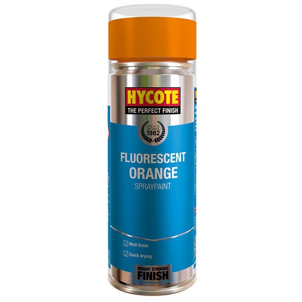 3X Hycote Fluorescent Orange Spray Paint 400ml Spray Paint