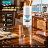 Overlay Clear Gloss Yacht Varnish Professional Spray Paint 400ml