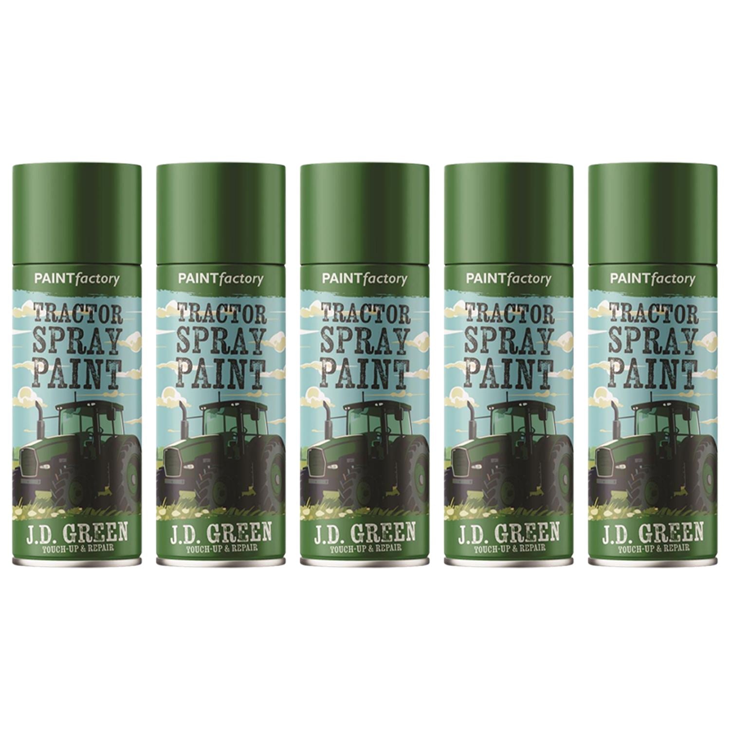 5X - Tractor Spray Paint John Deere Green 400ml Spray Paint