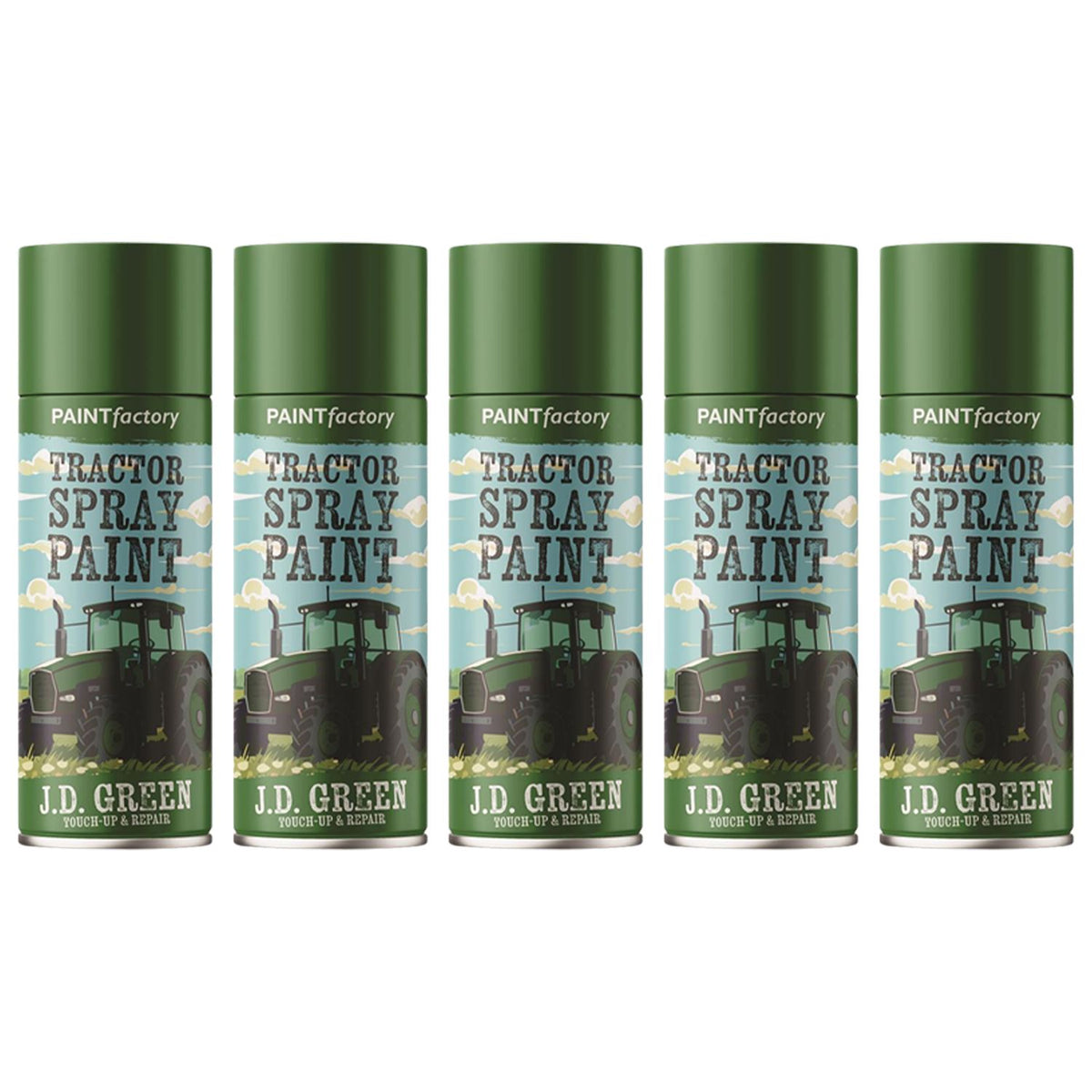 5X - Tractor Spray Paint John Deere Green 400ml Spray Paint
