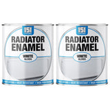 2X Radiator Enamel White Gloss Paint 300ml Tin Paint