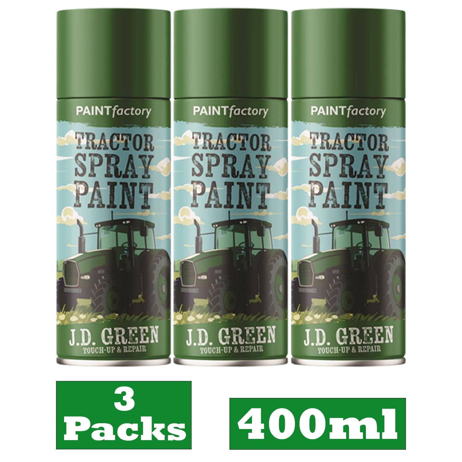 3X - Tractor Spray Paint John Deere Green 400ml Spray Paint