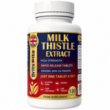Brits Vita Milk Thistle 4000mg 180 Tablets High Strength 80% Silymarin Vegan UK