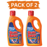 2X Drain Unblocker Liquid 400ml Kitchen Sink Bathroom Indoor Outdoor Drain Away