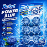 6X - Duzzit Power Blue Toilet Block 6 Pack