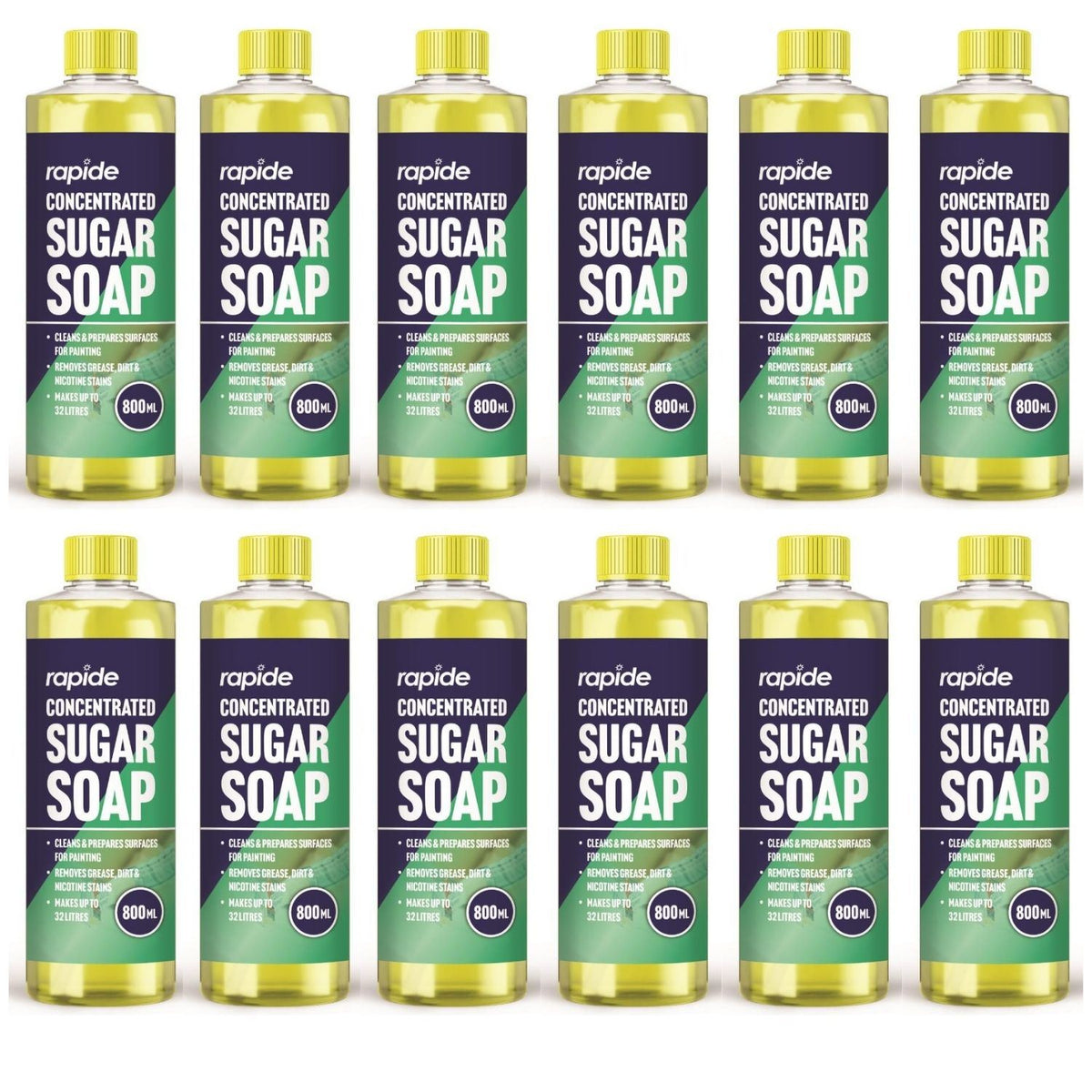12X - Rapide Concentrated Sugar Soap 800ml