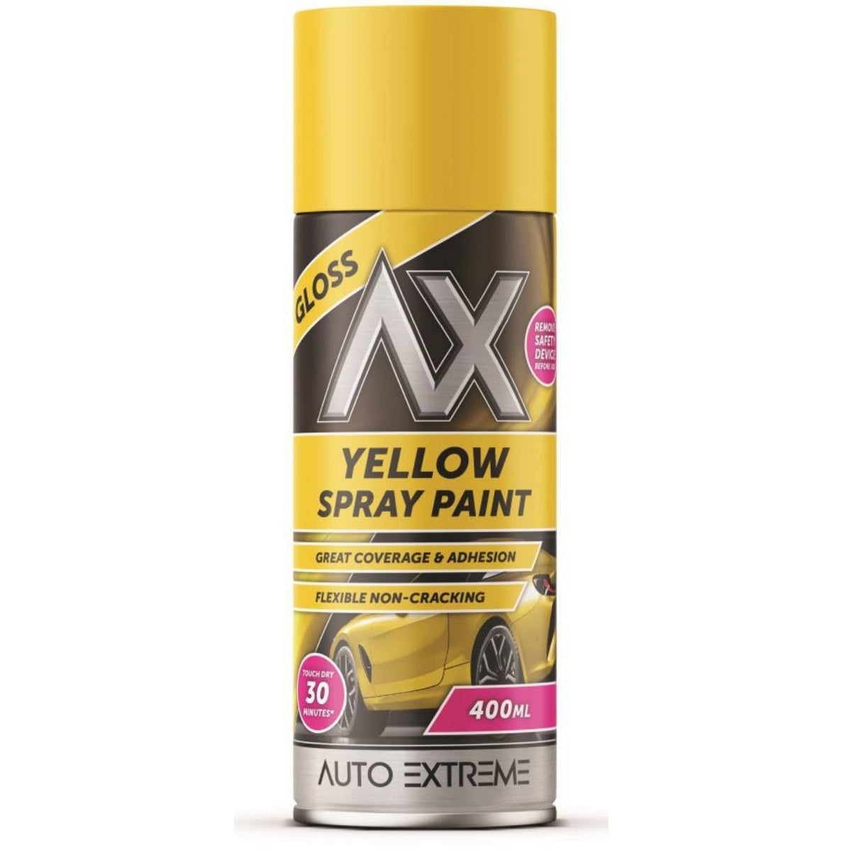 Auto Extreme Yellow Gloss Spray Paint 400ml