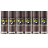 6X Paint Factory Espresso Brown Gloss Spray Paint 400ml