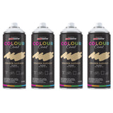 4X Golden Harvest RAL 080 80 40 Satin Spray Paint 400ml