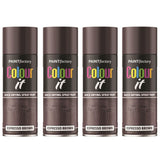 4X Paint Factory Espresso Brown Gloss Spray Paint 400ml