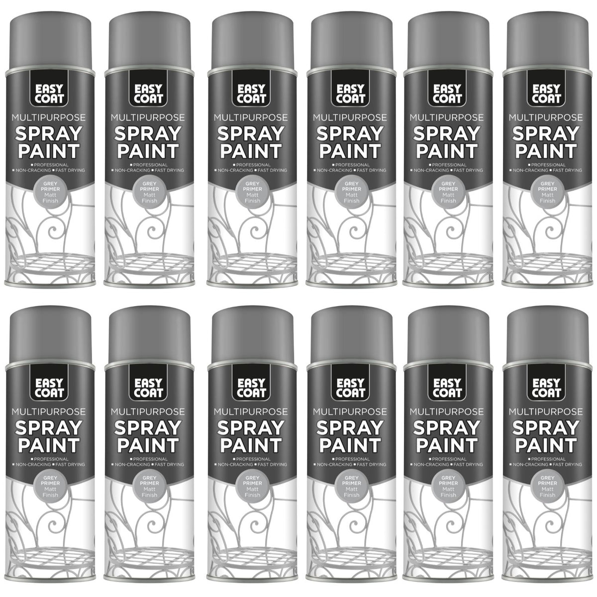 12X 151 Grey Primer Spray Paint 400ml