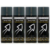 4X Canbrush C25 Dark Grey Spray Paint 400ml