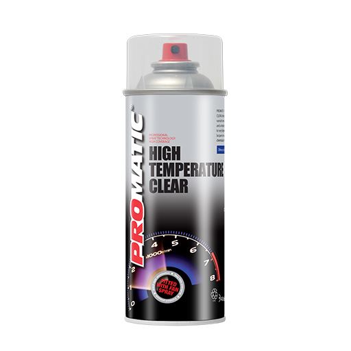 5X Promatic Clear High Temperature Spray Paint 400ml