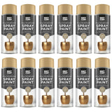 12X 151 Champagne Gold Metallic Gloss Spray Paint 400ml