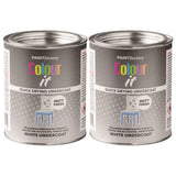 2X Paint Factory White Matt Undercoat Tin Paint 300ml Tin Paint