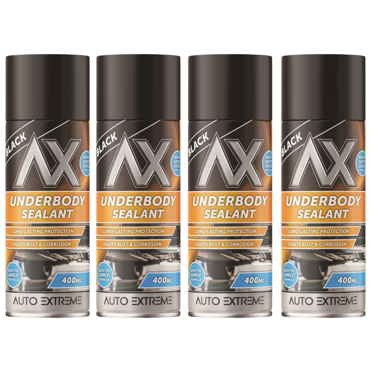 4X Underbody Sealant Black Spray 400ml