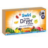 1X - Swirl Tumble Dryer Sheets Tropical 35Pk