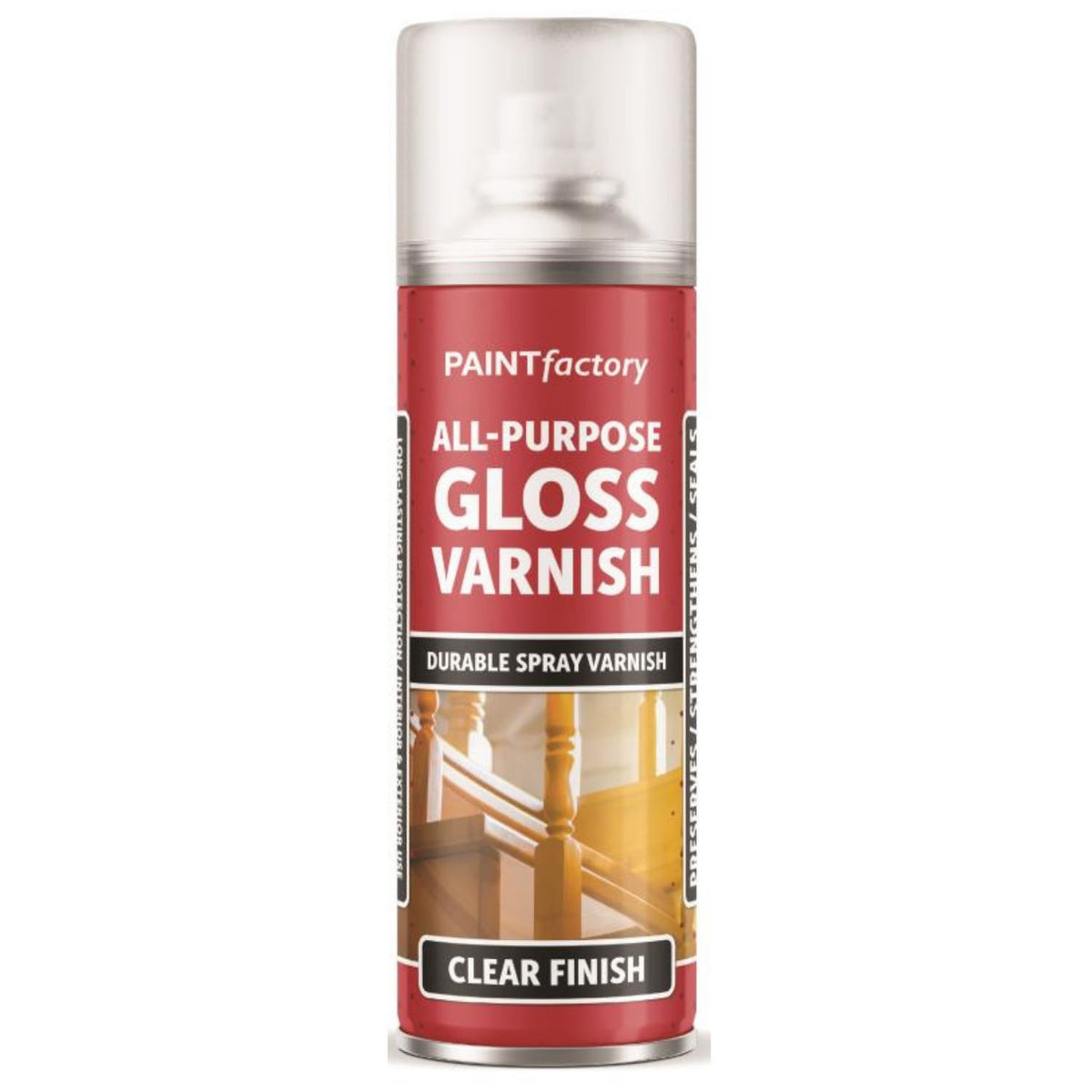 Paint Factory Clear Gloss Varnish Spray 250ml
