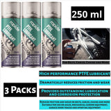 3X Rapide PTFE Lubricant Spray 250ml Spray Paint