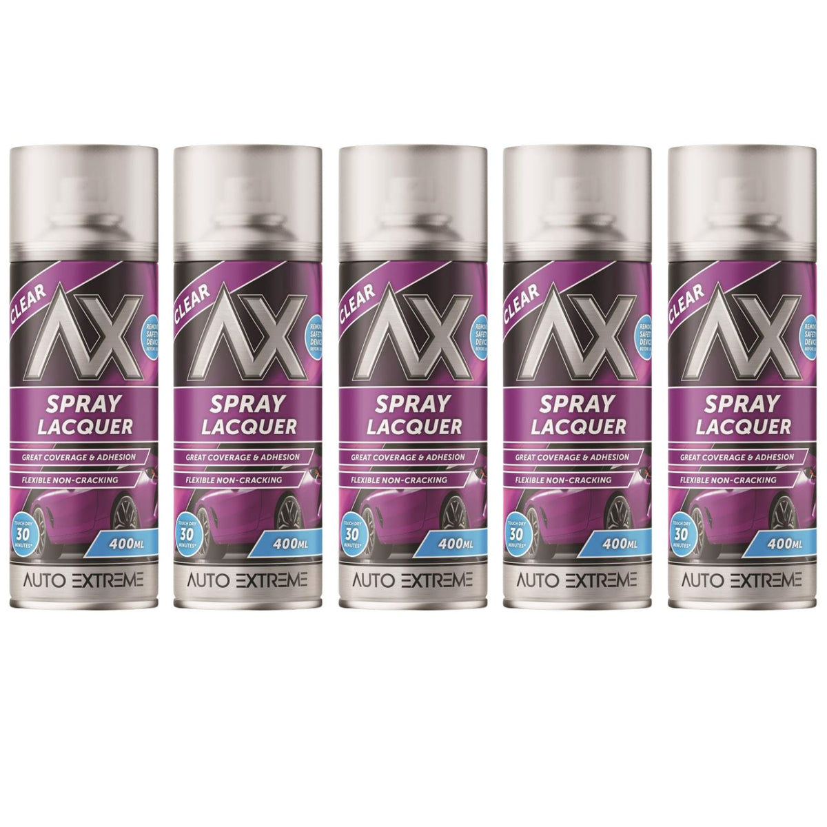 5X Auto Extreme Clear Lacquer Spray 400ml